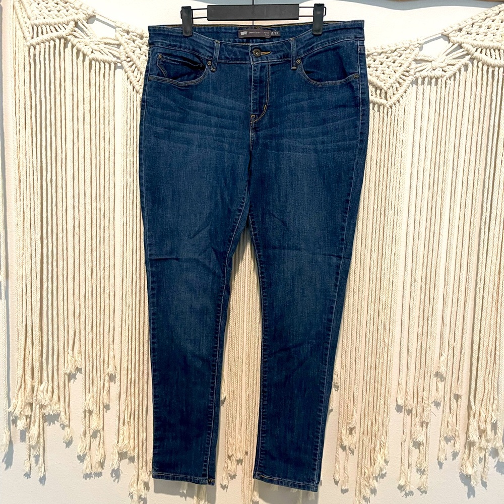 Levi’s Denim Demi Curve Mid-Rise Skinny Jeans Sz 17/33